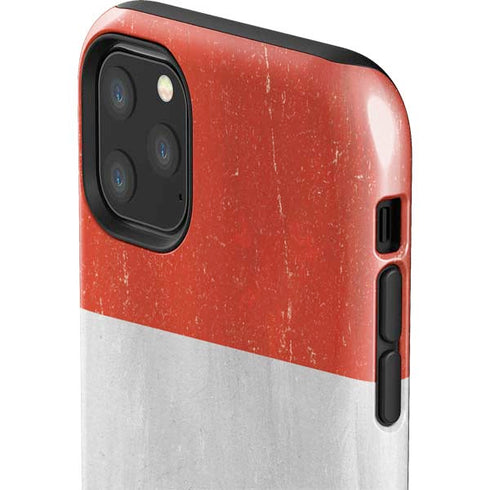 Distressed Austria Flag iPhone 11 Pro Max Impact Case